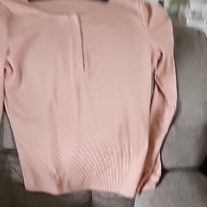 SHEIN Blush Pink Long Sleeve Blouse